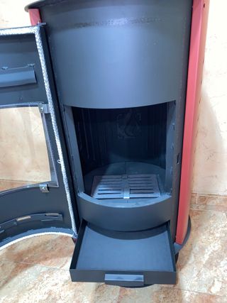 Estufa de leña redonda