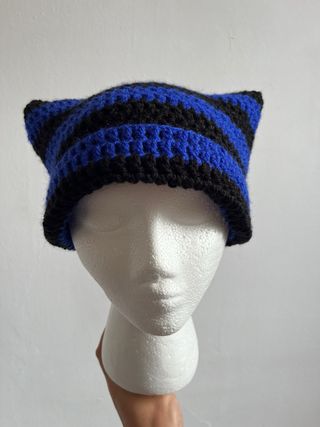 Gorra UNISEX rayas negro y azul