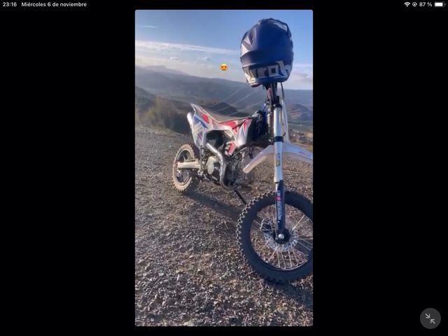 Moto pik bike para niños 150cc