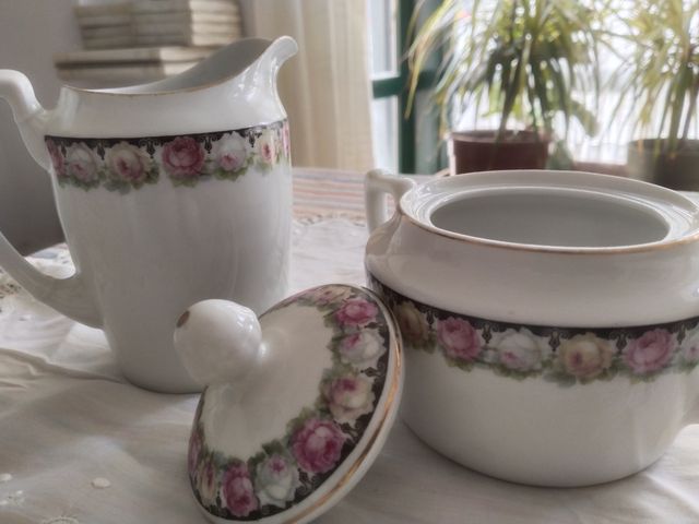 Juego de té porcelana Suisse Langenthal años 20