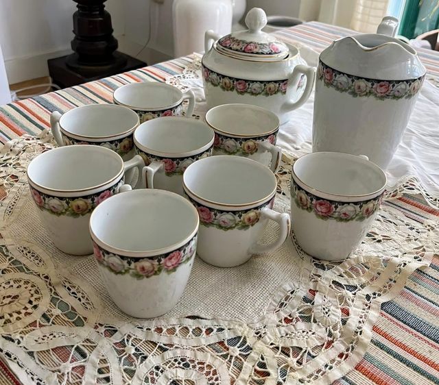 Juego de té porcelana Suisse Langenthal años 20