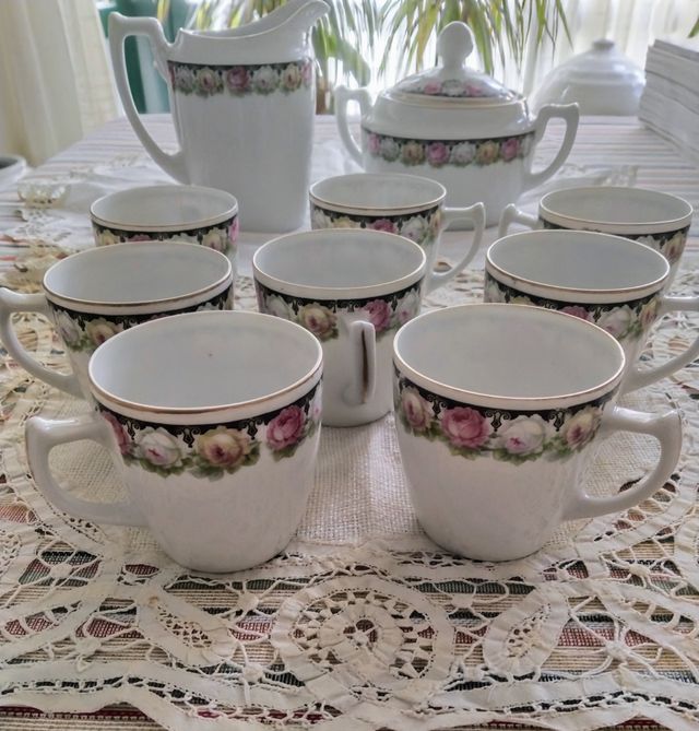 Juego de té porcelana Suisse Langenthal años 20