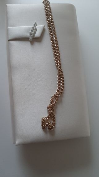 Bolso de Fiesta Beige .Mano y colgar.