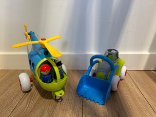Vikingtoys Helicoptero y Tractor