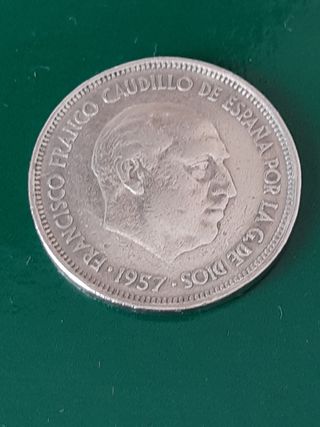 Moneda de 25 pesetas de 1957*59