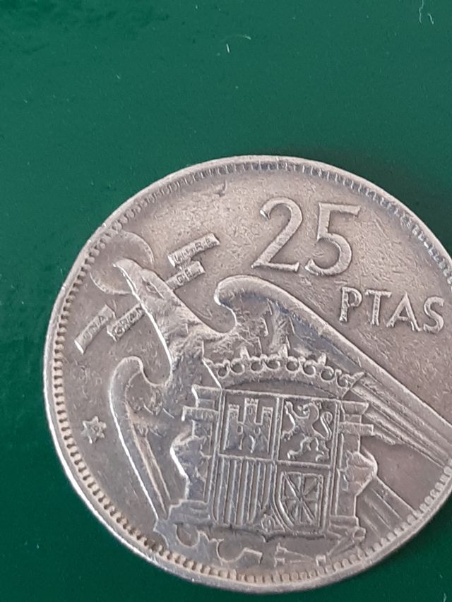 Moneda de 25 pesetas de 1957*59
