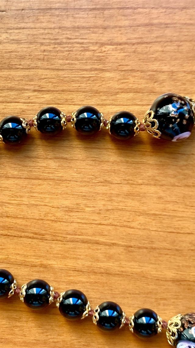 Collar CRISTAL de MURANO-Cuentas Tend Vintage