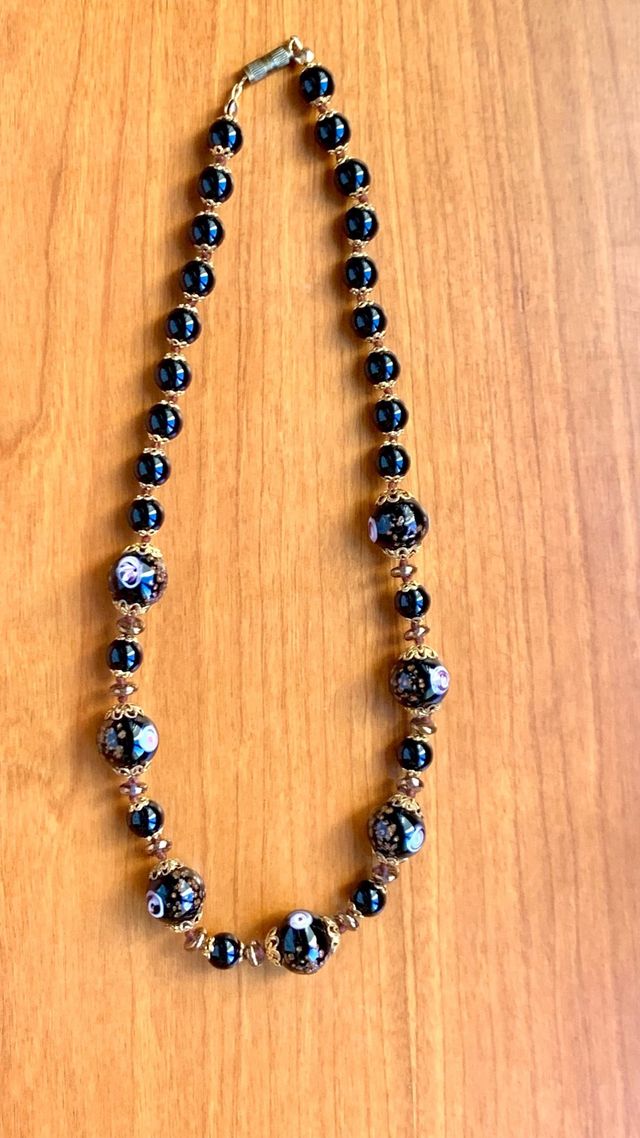 Collar CRISTAL de MURANO-Cuentas Tend Vintage