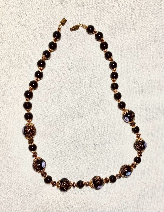 Collar CRISTAL de MURANO-Cuentas Tend Vintage