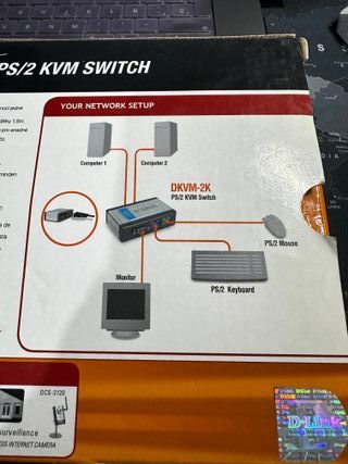 D-Link DKVM-2KU KVM Switch - Control de Dos PCs 