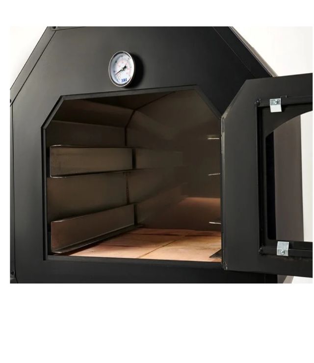 Horno de leña mediano visto