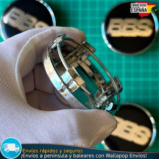 X4 Tapacubos BBS 60mm Cubrebujes Emblemas Llantas