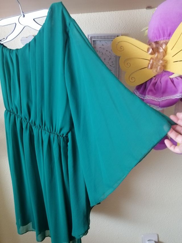 Vestido verde turquesa