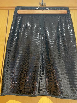 Falda de lentejuelas Mango