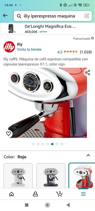 Cafetera illy Francis Francis 