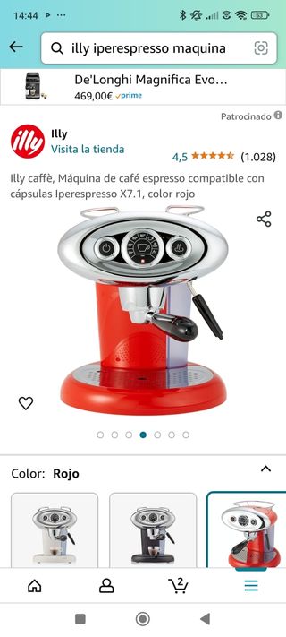 Cafetera illy Francis Francis 