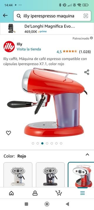Cafetera illy Francis Francis 