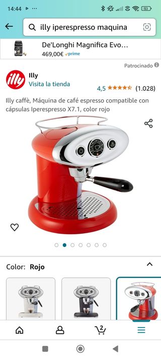 Cafetera illy Francis Francis 