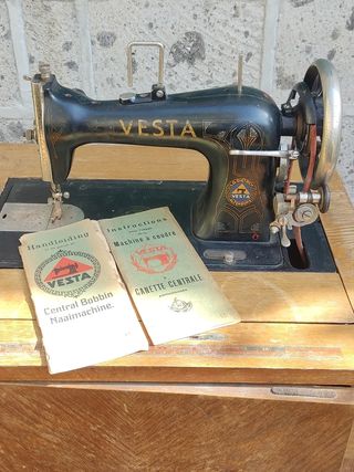 Macchina da cucito vesta antiquariato + cassettier