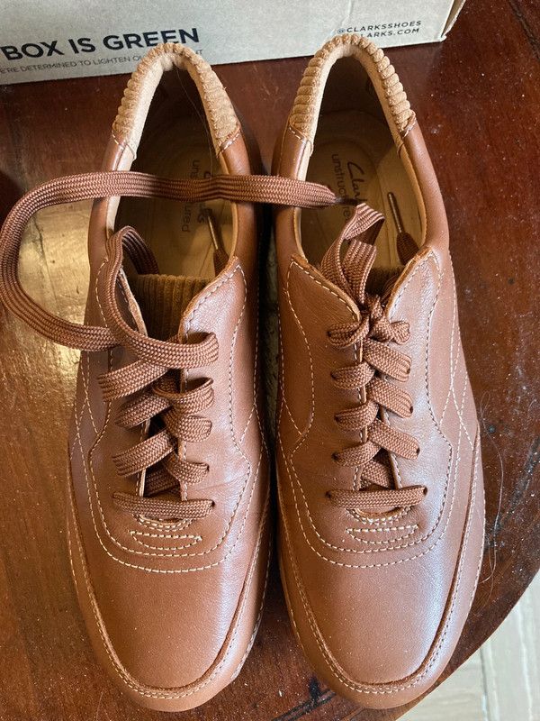 Sneakers Clarks, mai indossate, pelle. Taglia 39