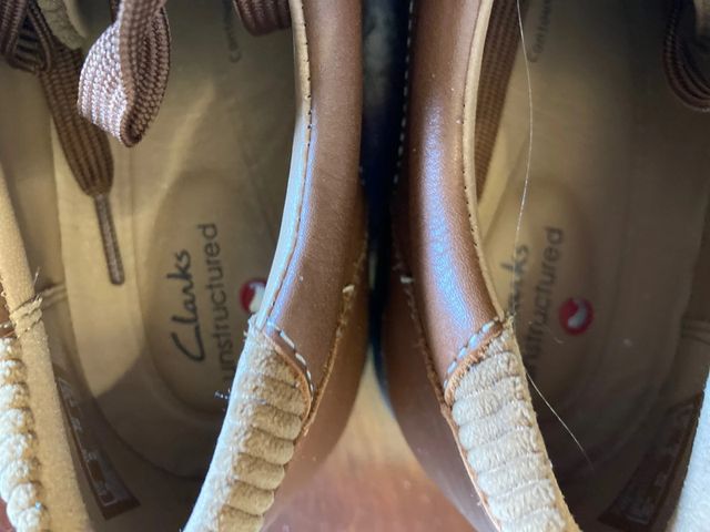 Sneakers Clarks, mai indossate, pelle. Taglia 39