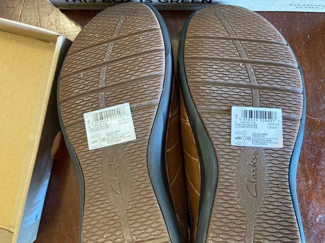 Sneakers Clarks, mai indossate, pelle. Taglia 39