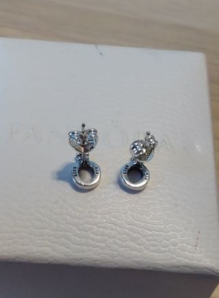 Pendientes Pandora corona Logo.Oferta sólo hoy