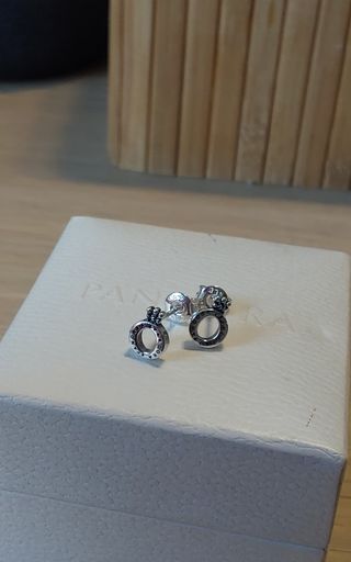 Pendientes Pandora corona Logo.Oferta sólo hoy