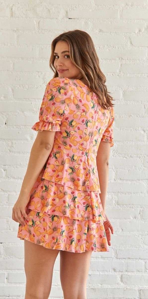 Vestido Ameli fritas volantes