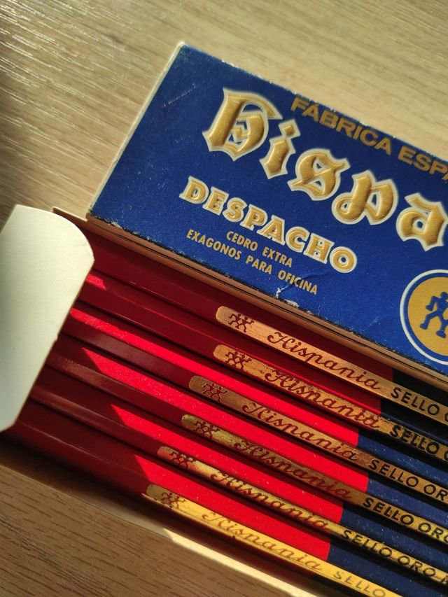 Caja 12 lapiceros bicolor rojo azul