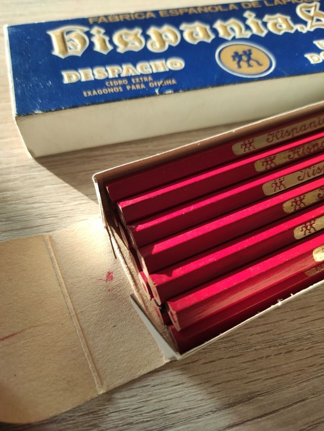 Caja 12 lapiceros bicolor rojo azul