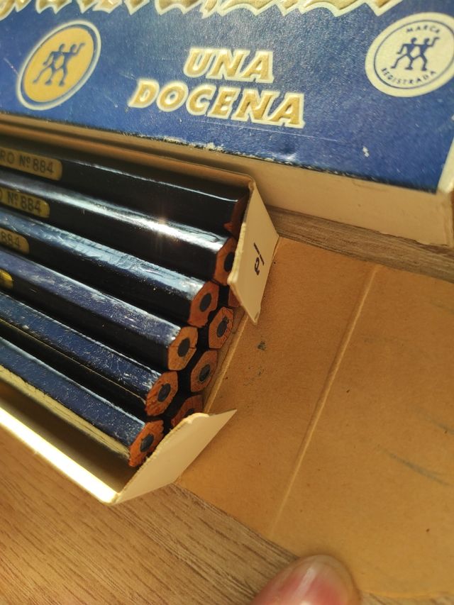 Caja 12 lapiceros bicolor rojo azul