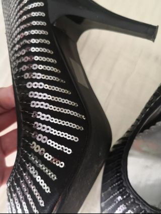 Zapatos de vestir lentejuelas talla 39. 