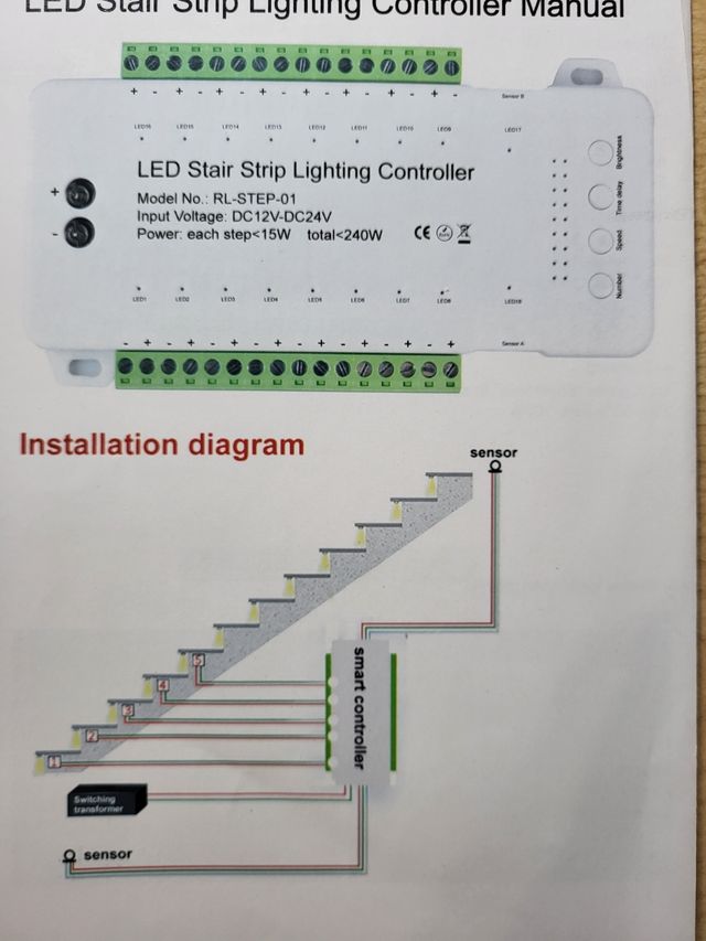 Controllo della luce delle scale