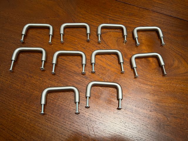 10 Tiradores acero inoxidable cajones