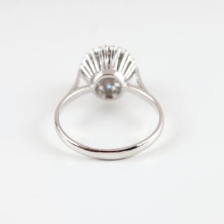 Anillo roseta vintage oro con brillantes