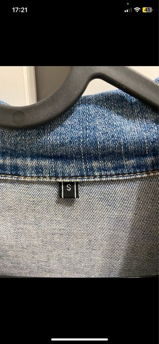 Chaqueta tejana azul