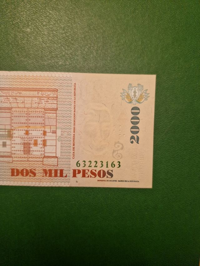 Banconota 2000 Pesos Colombia