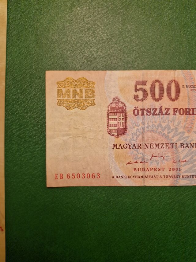 Banconota 500 Forint Ungheria