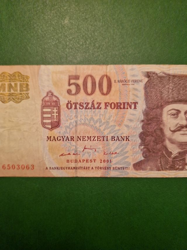 Banconota 500 Forint Ungheria