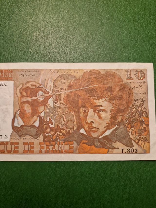 Banconota 10 Franchi 1978 Francia