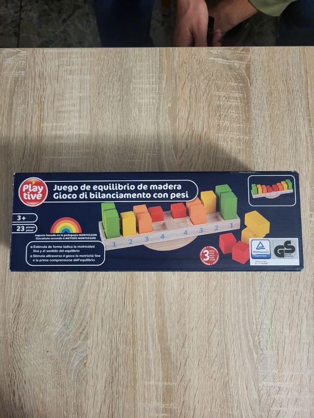 Juego de equilibrio de madera