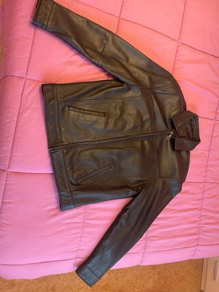 Cazadora piel hombre