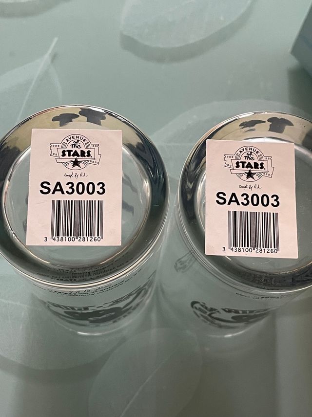 2 bicchieri fatti artigianalmente