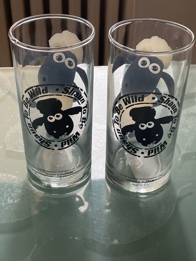 2 bicchieri fatti artigianalmente