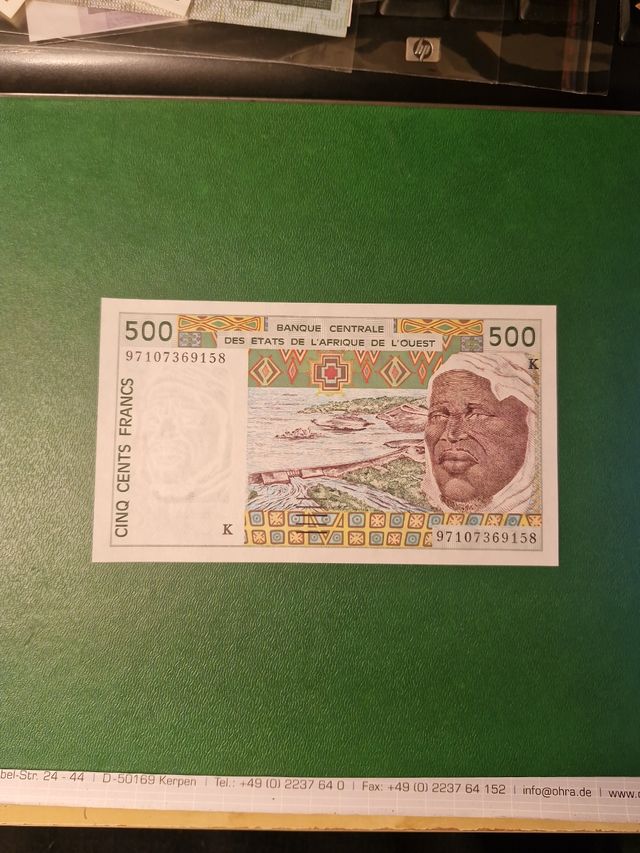 Banconota 500 Franchi Africa Ovest