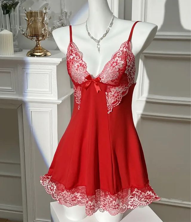 Vestido De Lencería con tanga