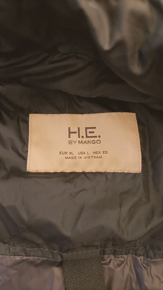 CHALECO ACOLCHADO MANGO