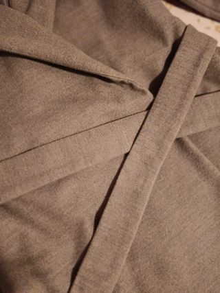 Abrigo de paño gris