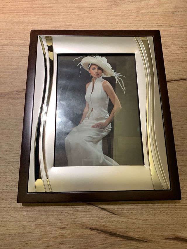 Cornice Argento e Legno